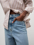 Marks & Spencer "Pure Cotton Striped Oversized Shirt"